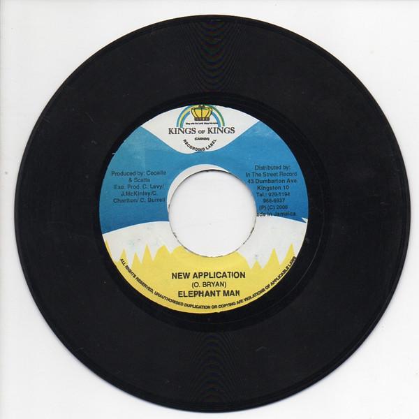 

7inch Record ELEPHANT MAN / GOOFY - New Application / Pack Bus NONE Kings of Kings 2000 Jamaica Reggae, Ska & Dub Used