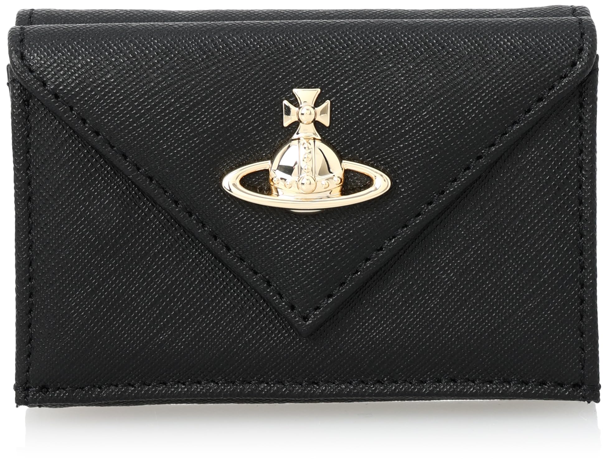 

Vivienne Westwood SAFFIANO Wallet 51150009 L001N N403 BLACK Tri-fold [Used]