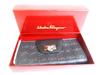 Authentic Salvatore Ferragamo Gancini Black Leather Flap Long Wallet #b127  Open box