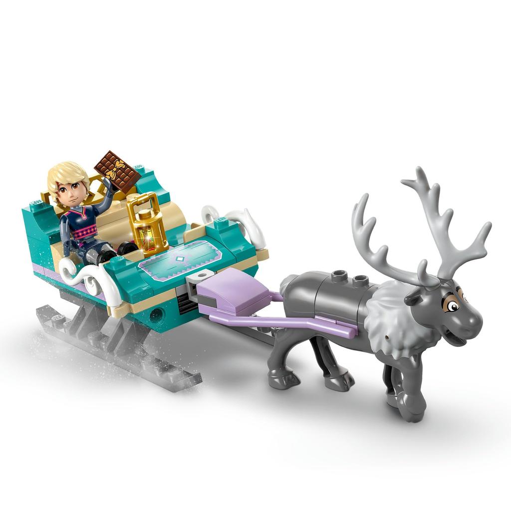LEGO Disney Princess Anna and the Sleigh Adventure Toy Birthday Present Block Educational Boys Girls Children 4 Years Old 5 Years Old 6 Years Old