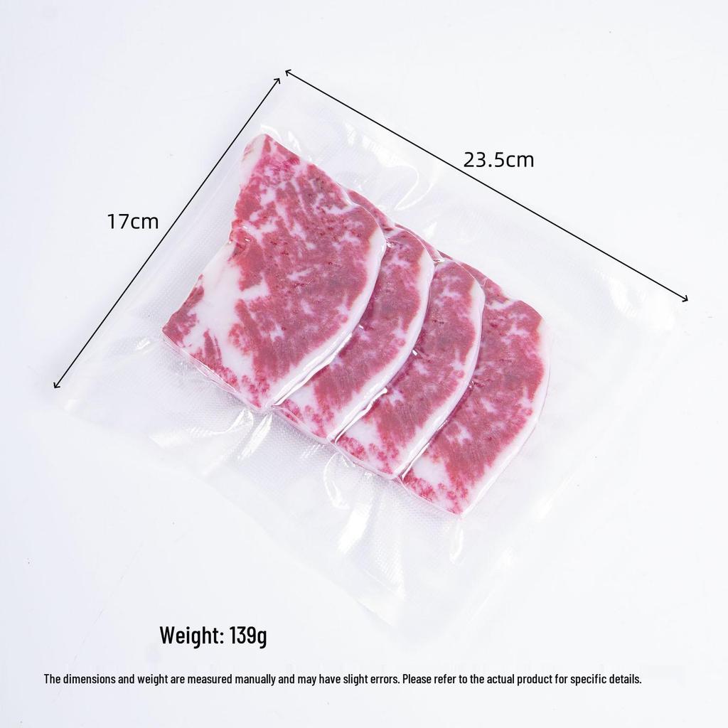 Korean BBQ Display: Lamb Chop, Tomahawk Steak, Beef Patty, Luncheon Meat, Raw Pork Model