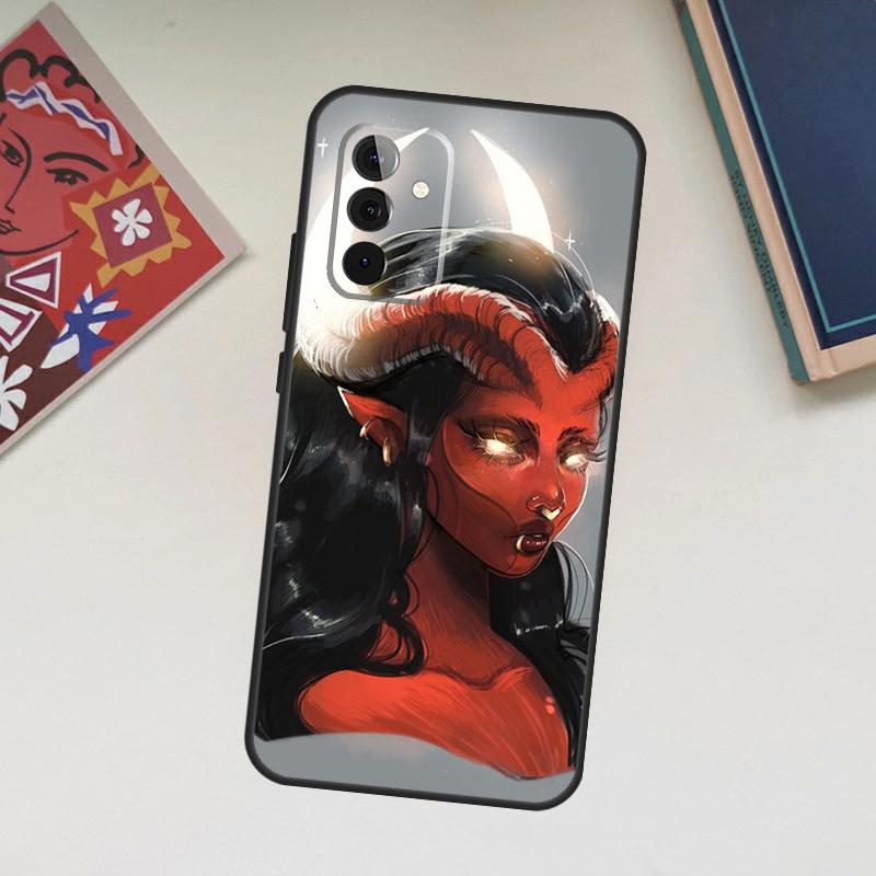 Devil Woman Case For Samsung Galaxy A06 A16 A26 A36 A56 A55 A35 A15 A53 A32 A52 A33 A13 A14 A34 A54 A17