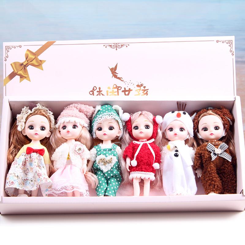 Set di confezioni regalo giocattolo per bambole intercambiabili da 6 pezzi Squisiti giocattoli regalo per principesse
