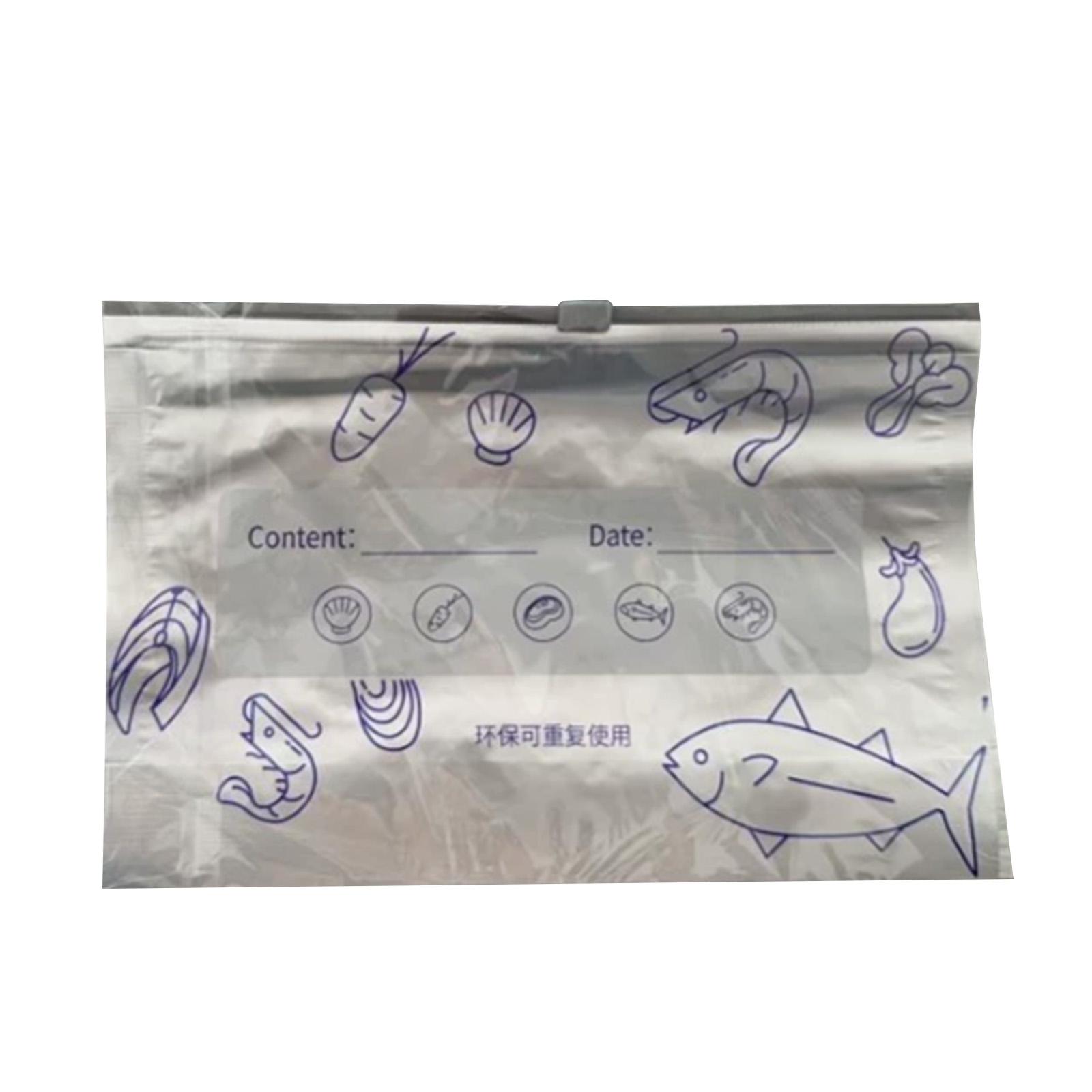 

Reusable Aluminum Foil Lined Freezer Bags With Resealable Zipper Tabs For Storing Food, Vegetables, Meats, And Snacks. S