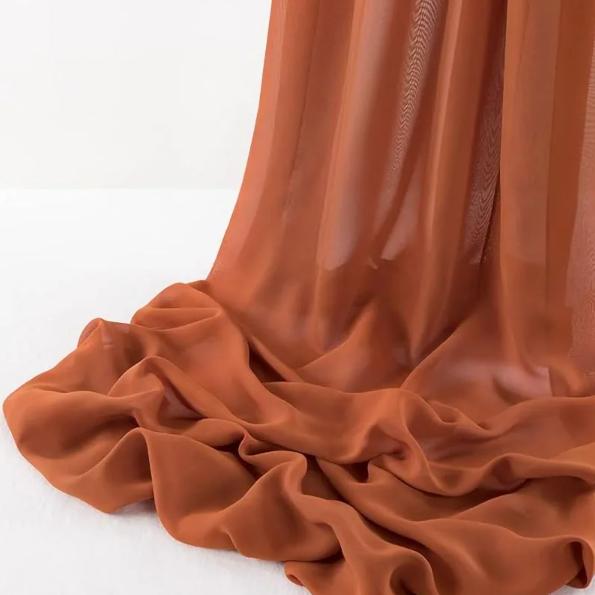 Tessuto Chiffon al Metro, Stile Multicolore, Lucido, Delicato sulla Pelle e Morbido Chiffon per Decorazioni Nuziali, Artigianato Fai-da-Te, Tovaglioli, Abito da Sposa, Cucito