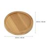 6Pcs Bamboo Flowerpot Trays Round Plant Pot Saucers Drip Tray for Succulent Bonsai Planter Bases Flower Pot Dish