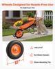Wheelbarrow Cart One Wheel Garden Dump Cart 330 lbs Yard Utility Cart