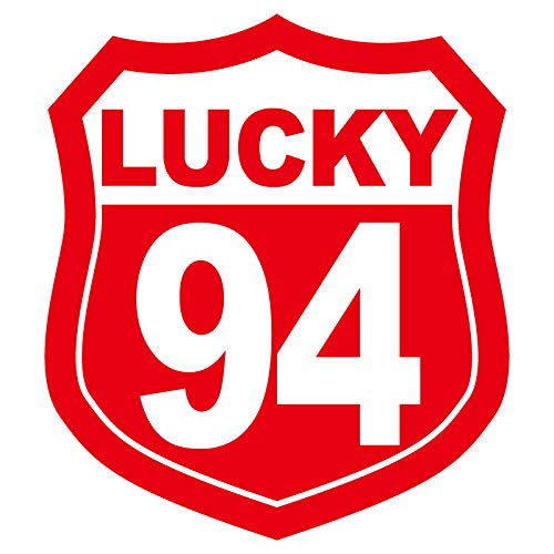 nc-smile Number Sticker Type A Red S Size Lucky Number small