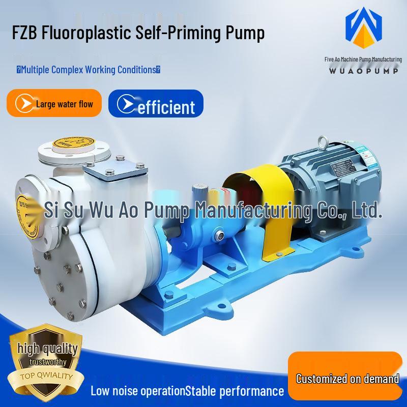 FZB Fluoroplastic Self-Priming Centrifugal Pump for High-Temperature Hydrochloric Acid Transfer