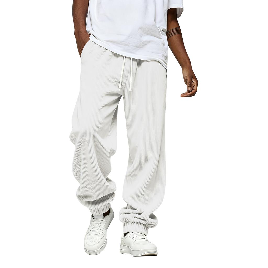 Men's Solid Color Loose Sweatpants Men's Casual Fashion Sweatpants