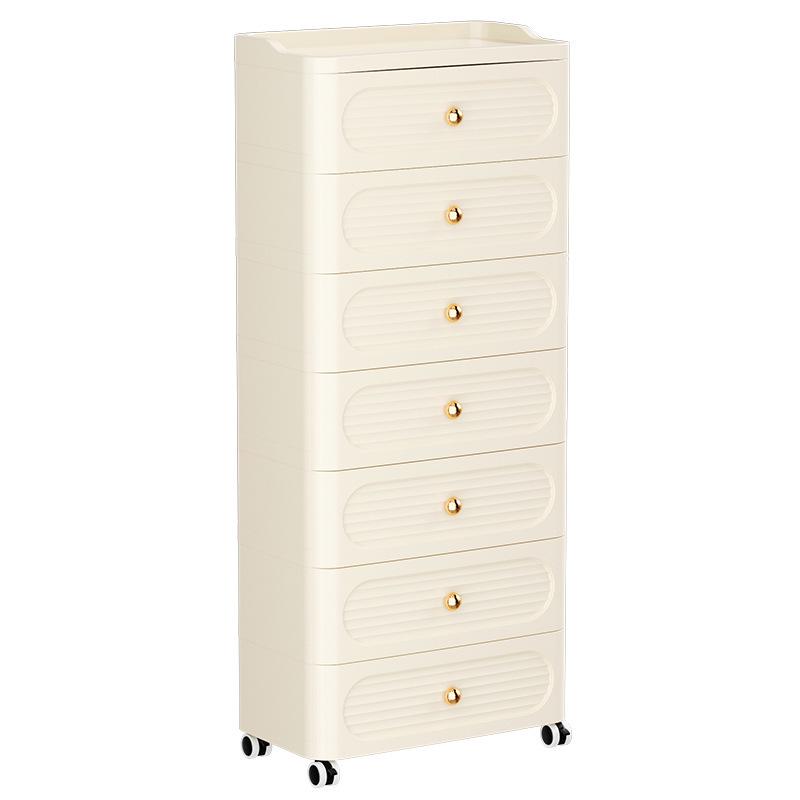 Kids' Snack Organizer: Plastic Drawer Storage Cabinet for Living Room
