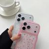 Glitter Star Sequins Wave Edge Clear Case For iPhone 17 Air 16 16E 15 14 13 12 11 Plus Pro Max Lens Protective Silicone Cover