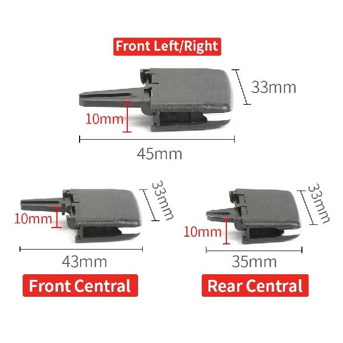 Auto Voor Achter AC Luchtuitlaat Vent Tab Clip Reparatie Kit Voor Mercedes Benz W166 W292 ML350 GL450 M ML GLE GLS