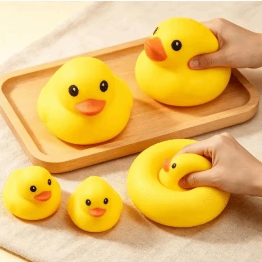 Non-Bounce Giant Duck Pinch Toy TPR ASMR Sensory Stress Toy Stress Relief Fidget Toy Stress Relief