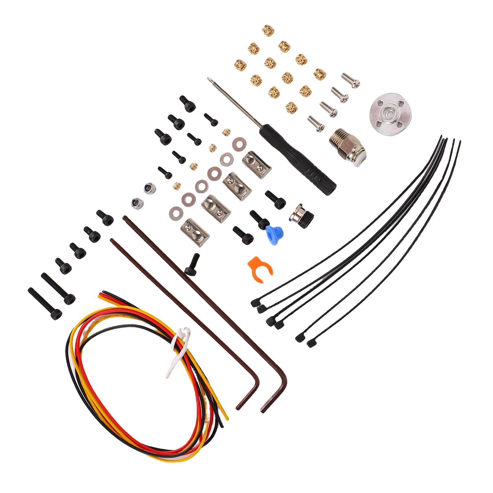 Kit de Coupe-Filament pour Imprimante 3D, Remplacement de Coupeur 3D pour ERCF V2 2.4 avec Système Tampon à Vis, Accessoires de Câble Moteur
