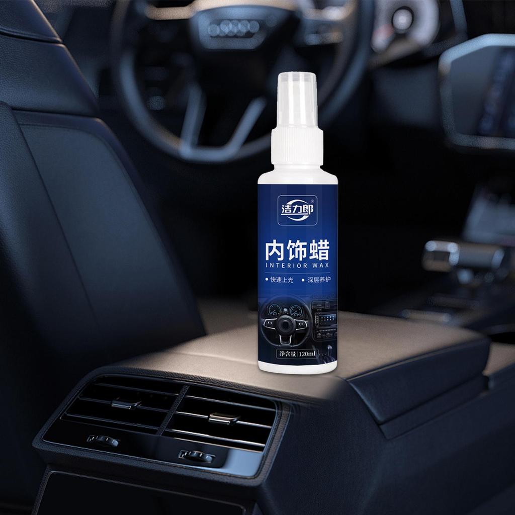 Car Cleaner 120ml Protectant Wax Truck Stain Remover For Interior Leather Carpet Upholstery Glass Fabric Trim Truck Car Home