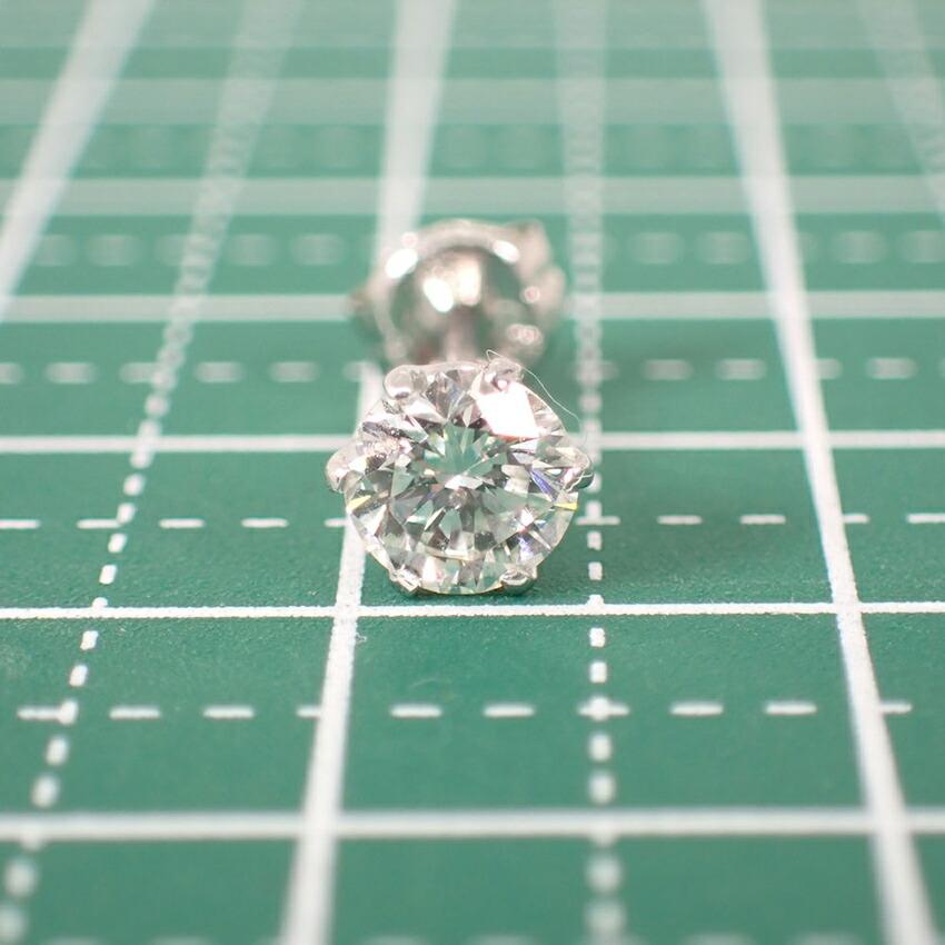 K18WG Diamond 0.387 Earrings (One Side) / j23-1