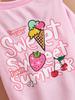 Pet Cloth Dog T-shirt with Sweet and Cute Pink T-shirt Clothes for Doggy Dog Cat Cool Apparel Costume for Summer