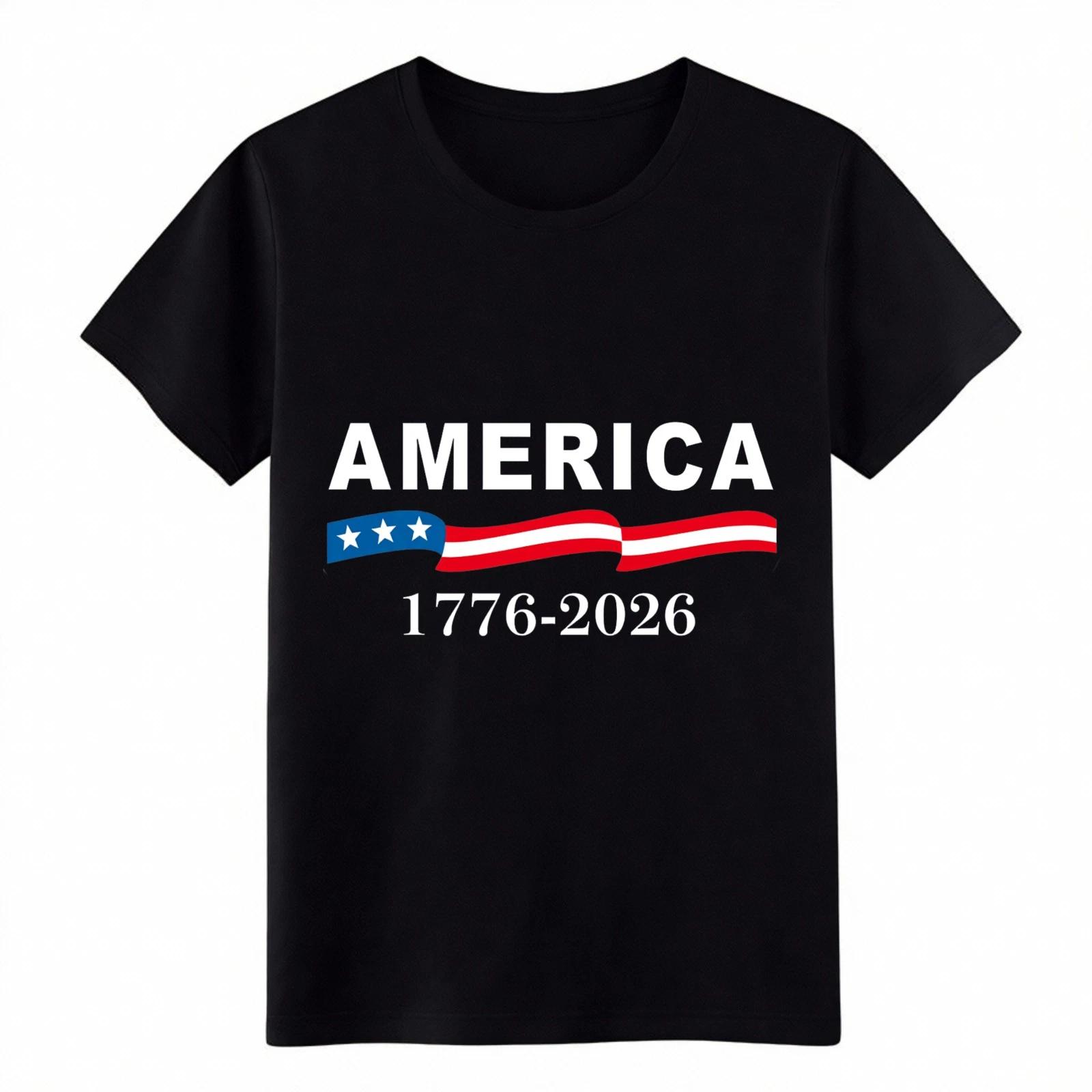 Unisex AMERICA 1776-2026 T-Shirt USA 250th Anniversary Patriotic Graphic Tee S