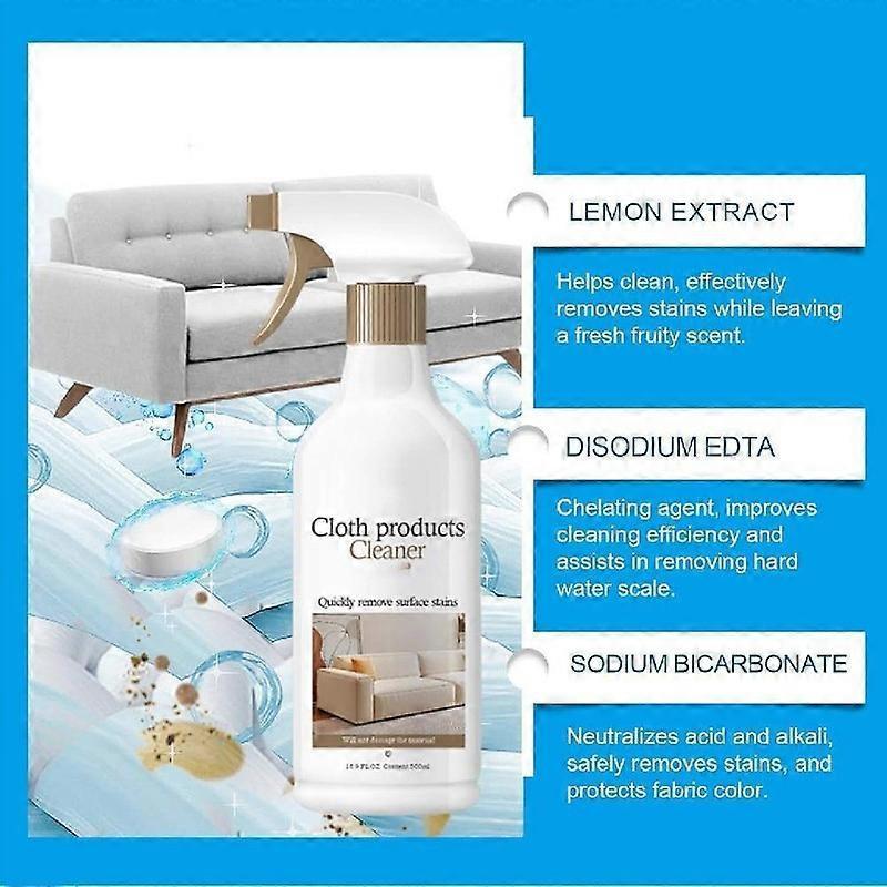 Stoffsofa-Reinigungsspray, Starker Fleckenentferner für anhaltende Frische, Ideal für Büro, Auto, Heimtextilien & Sitzmöbel