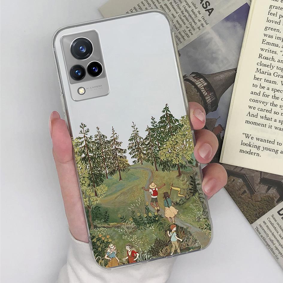 For Vivo V21 V27 S1 V15 V19 V17 Pro S10 S12 S15 S16 Pro Phone Case Cover Fashion Boy Girl Protective Transparent Soft Silicone TPU For Vivo Bumper