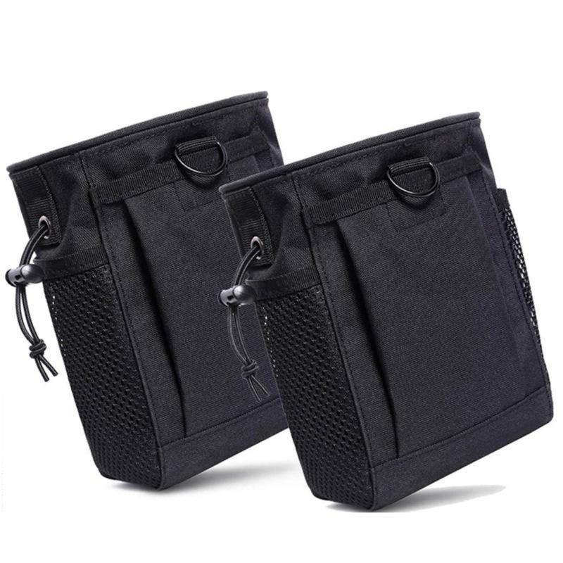 Tactical Camo Dump Pouch Molle Magazine Recovery Bag Drawstring Dump Bag Adjustable Attached Hip Holster Bag