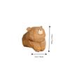 Cute Wooden Carving Ornament Decoration Mini Bear Statue Cuddly Wooden Bear Figurines  Gift