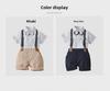 British Baby 1-Year-Old Summer Boy's Thin Shorts and T-Shirt Set
