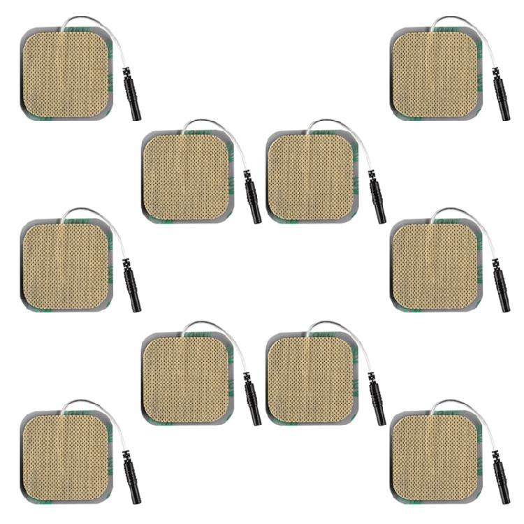 10x Self Adhesive Electro Therapy Patches 1.97x1.97'' Reusable Premium Unit Pads