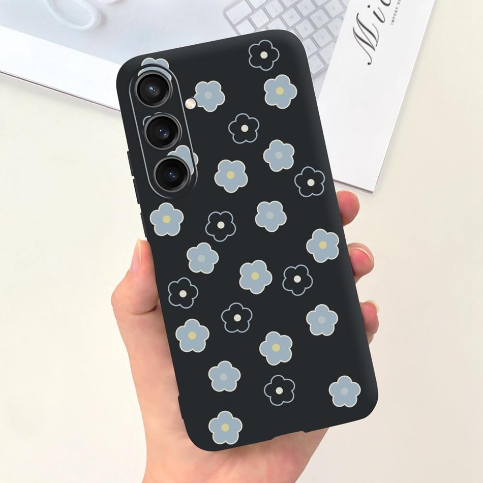For Samsung Galaxy S23 FE Fashion Sunflower Butterfly Painted Case For Samsung S23FE 5G S 23fe SM-S711B Soft Silicon Jelly Cases