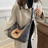 Stylish And Durable Korean Ins Cute Cartoon Tote Bag For Women Perfect For Winter Outfits
