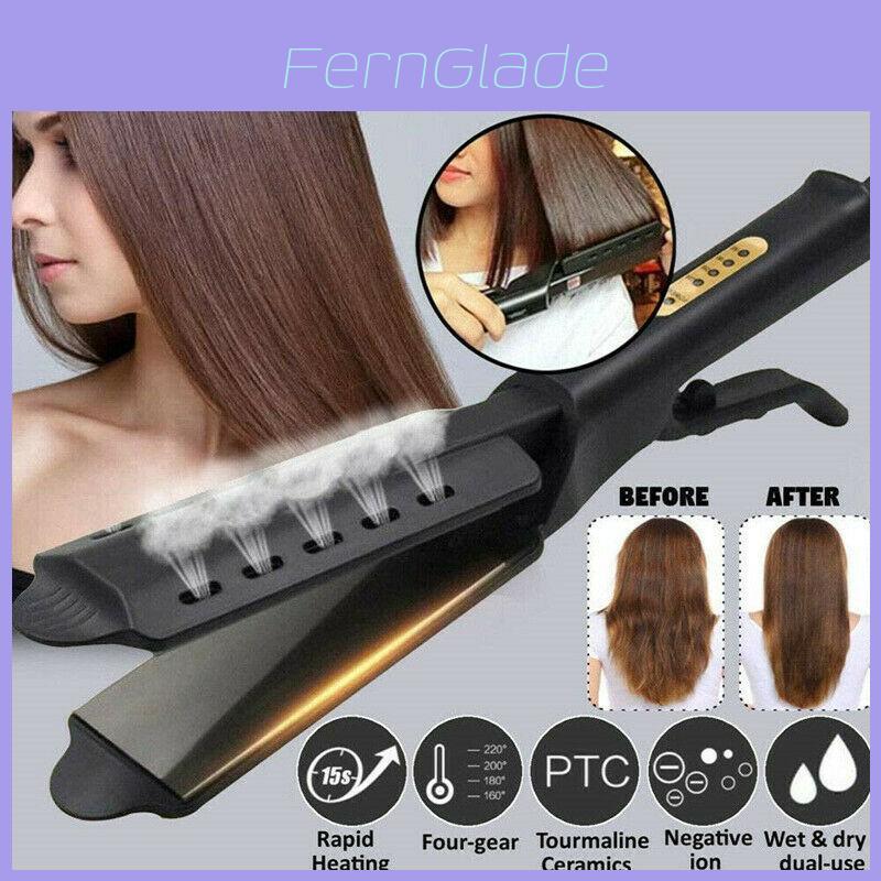 Professional Uk Tourmaline Ionic Flat Iron For Silky Straight Hair