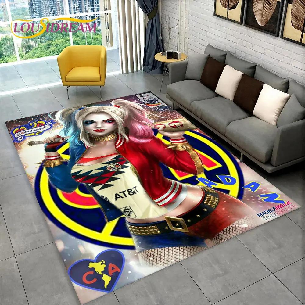 Joker Girl Cartoon Area Rug,Carpet Rug for Home Living Room Bedroom Sofa Playroom Kitchen Doormat Decor,Child Non-slip Floor Mat