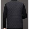 Autumn Winter Velvet Quilted Vest Men Cold Proof Sleeveless Button Casual Jacket Warm Thickened with Pocket Cotton-padded Vest