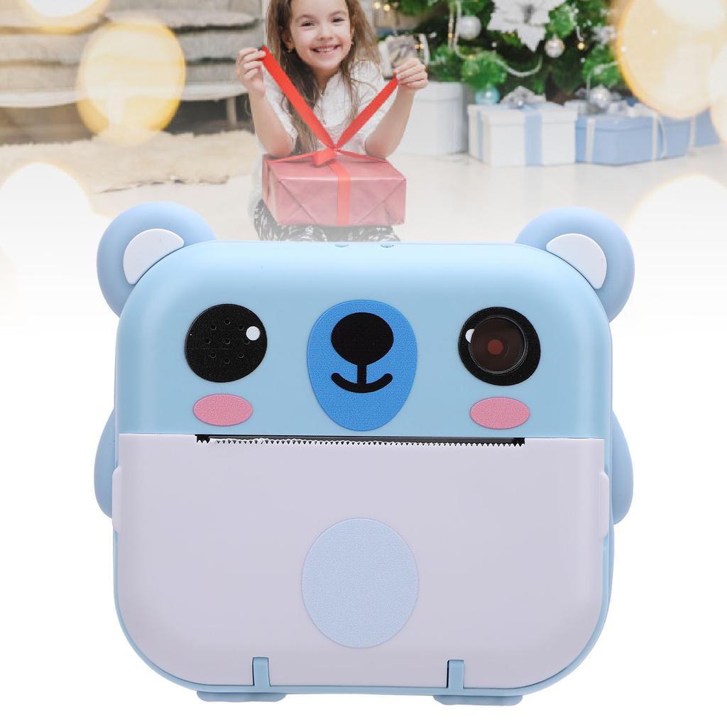 Print Camera with Print Paper 2 Inch 320x240   Screen 1080P Music Games 1000mAh   Print Digital Camera for Kids Present