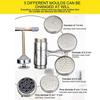 Stainless Steel Manual Noodle Maker Hand Press Pasta Machine For Home Kitchen DIY Fresh Noodle Tool With 2 Or 5 Dies