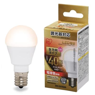 Energiesparmaßnahmen: Iris Ohyama LED-Birne, 17 mm Sockeldurchmesser, 40 W Äquivalent, Warmweiß, Allseitig strahlend, Dimmbar, Geeignet für geschlossene Leuchten