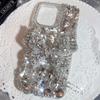 Luxury diamond bow tassel phone case, fits iPhone 13-17 series
