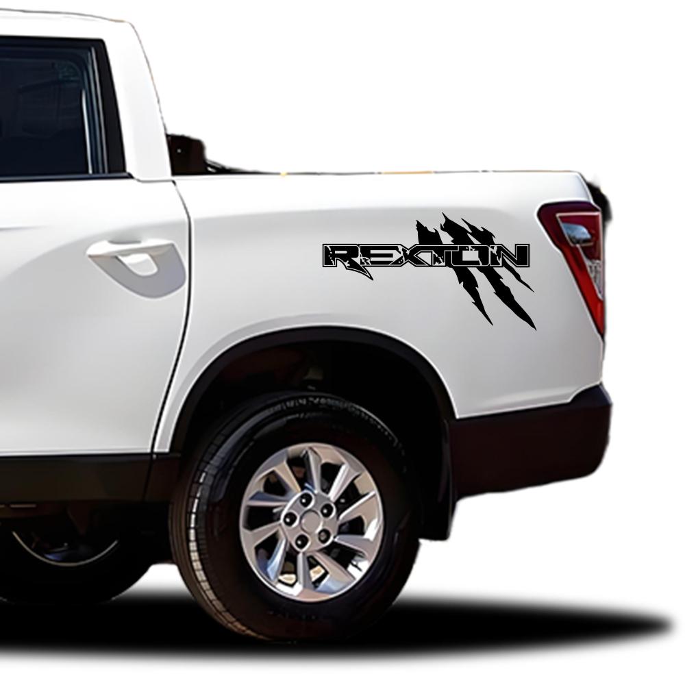 Car Graphics Claw Styling Sticker For Ssangyong KG Rexton Sports Pickup Truck Bed Side Decor Decal Cover Auto Tuning Accessories