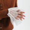 Adjustable Lace Floral Cuffs Pleated Design Wrist Accessories  Special Occasions
