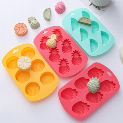 Stampo in Silicone per Caramelle alla Frutta a 6 Griglie Facile da Usare Antiaderente Stampo per Ghiaccio Lavabile in Lavastoviglie Grado Alimentare Stampo per Cottura Caramelle Dure al Cioccolato