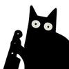Black Cat Door Topper Wooden Door Frame Cat Decoration Halloween