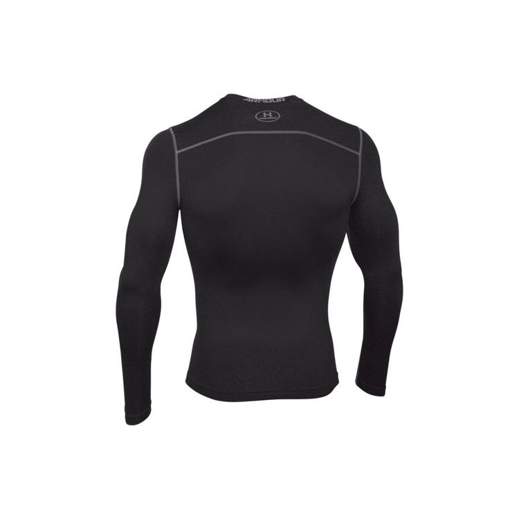 Under Armour Powerful Stretch Sports Training Warm-Up Fitness Top Men Tops Black 1265650-001