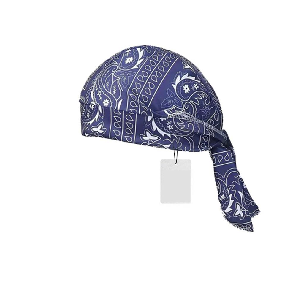 Touca Bandana de Resfriamento Lenço de Cabeça Multifuncional Chapéu de Puxar com Sensação de Frio Bandana Pirata para Motocicleta Forro de Capacete Ajuste Elástico