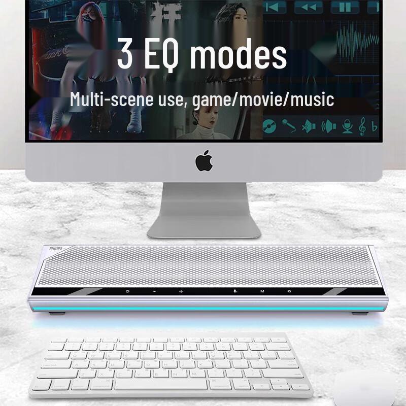 Philips SPA5508 Bluetooth Desktop Computer Speakers with Microphone