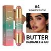 Multipurpose Blush Stick Long Lasting Moisturizing Bronzer-Blush Stick Natural Double-headed Makeup Stick Beauty Makeup
