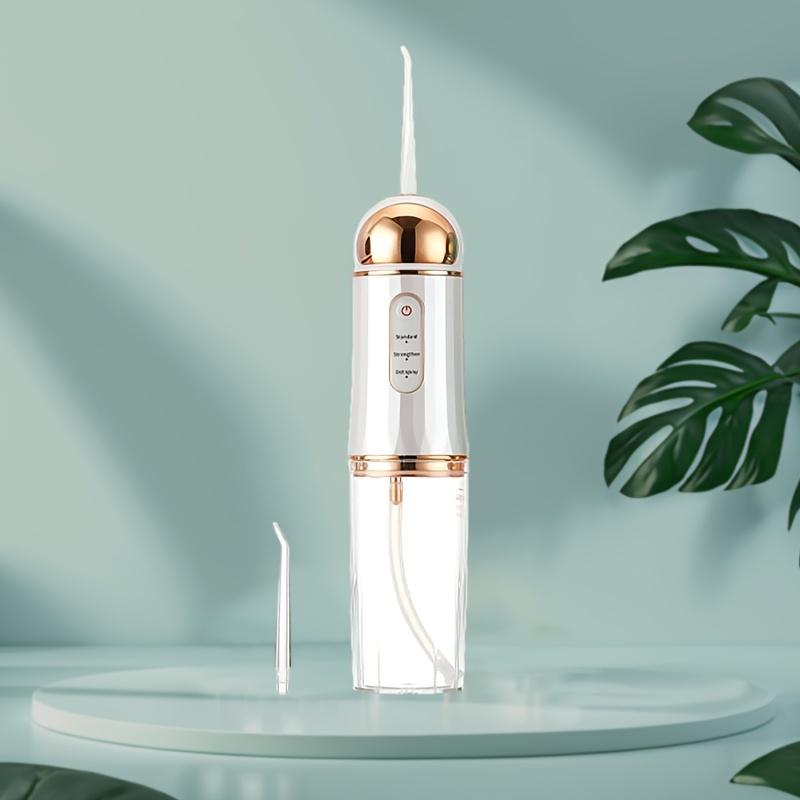 

Портативный стоматологический ирригатор для полости рта, USB перезаряжаемая водная нить, струя зубочистки, 4 наконечника, 220 мл, машина для полоскания рта