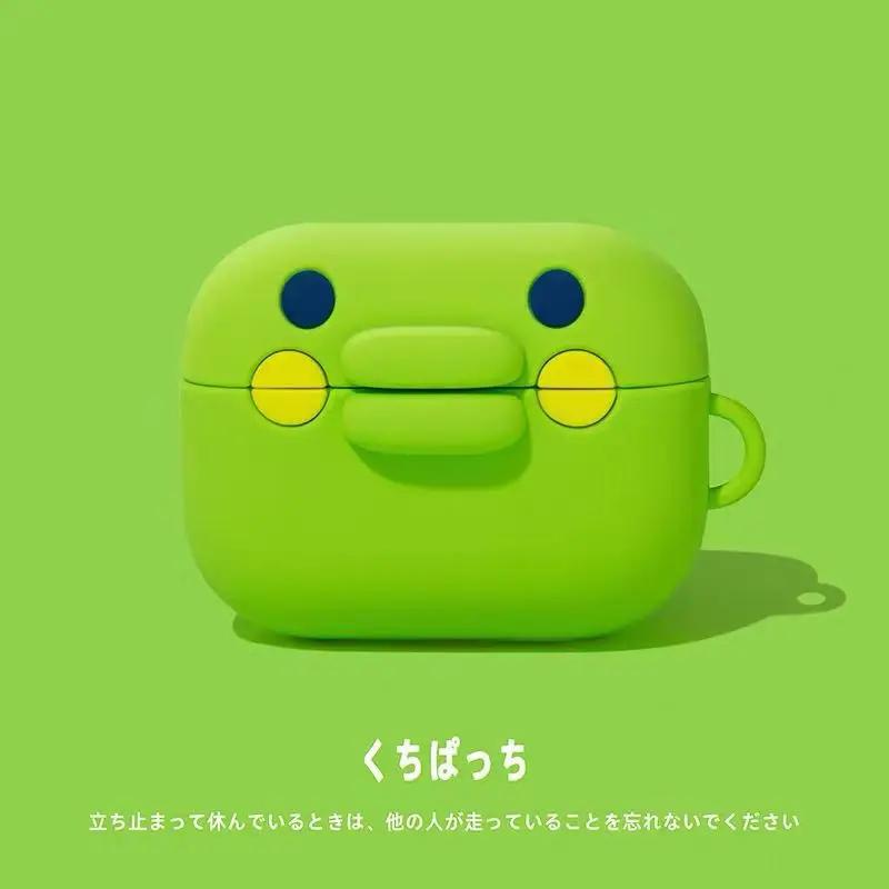 

Ins Cute Tamagotchi Big Mouth Jar Earphone Accessories Case Protective Sleeve Cover Suitable For Airpods1/2/3/4/Pro/Pro2 Set airpods 4