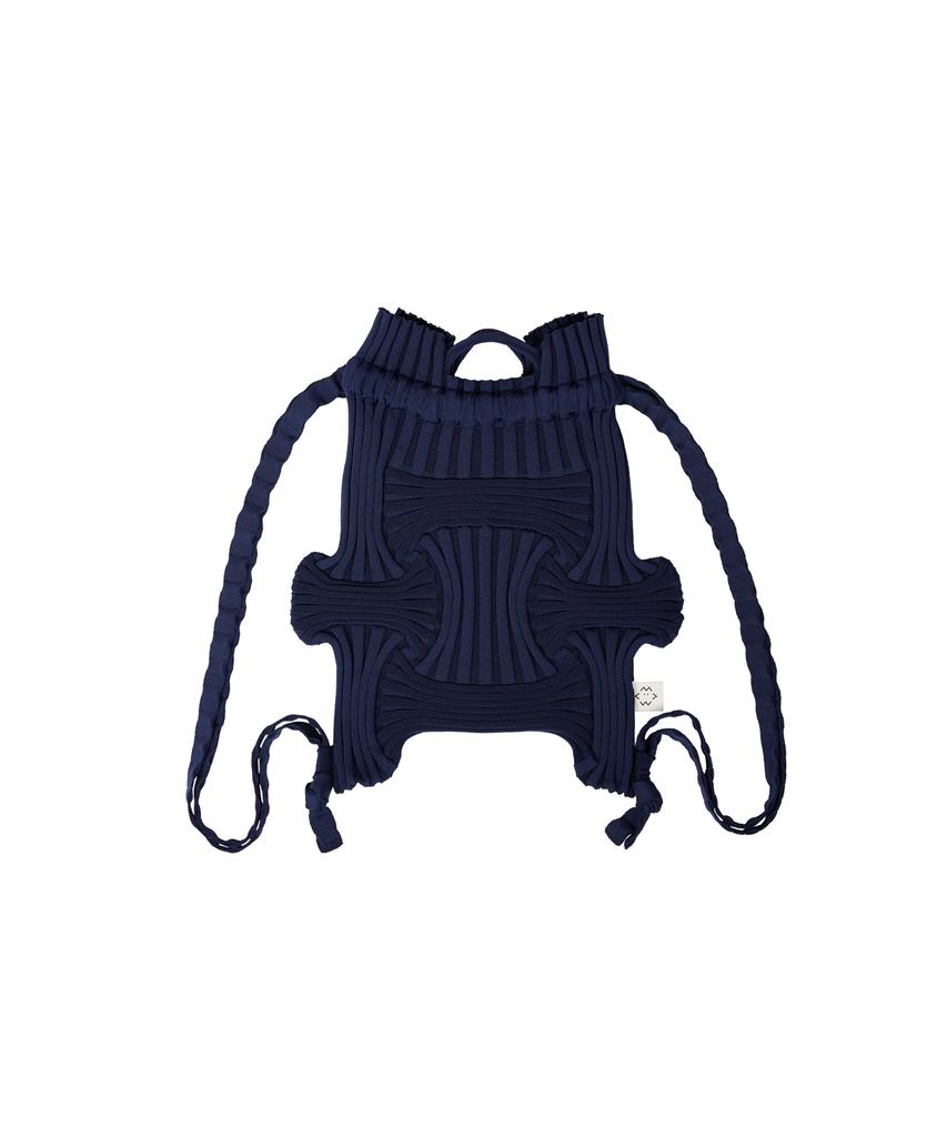 Pleatsmama New Bow Backpack Navy
