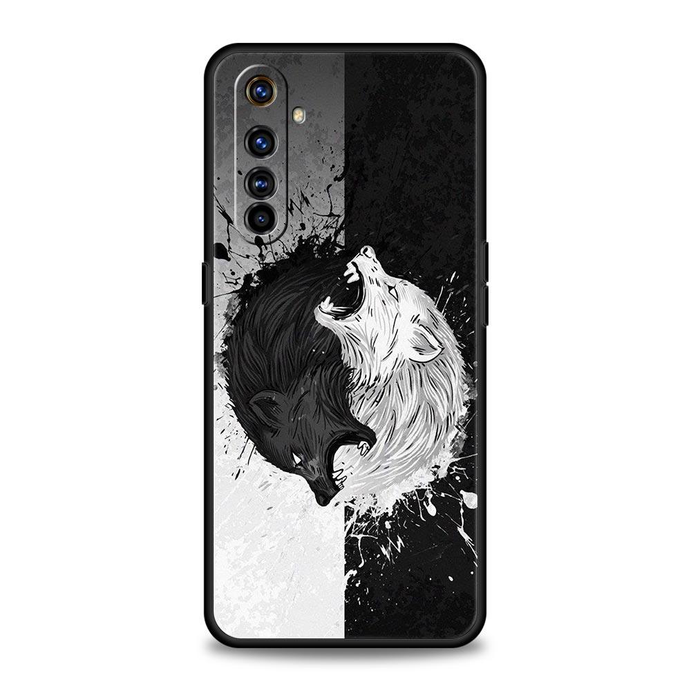 Animal Wolf For Realme 9i Luxury Phone Case 9 8 5G GT2 7 6 Pro Plus 8i C21 C3 C11 C25 Soft Black Silicone Cover Coque Fundas